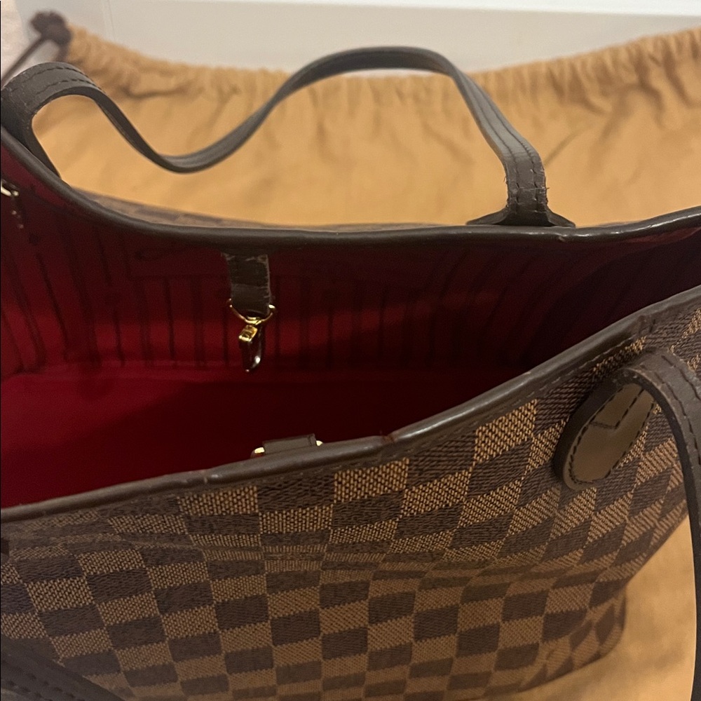 Louis Vuitton Damier Ebene never full MM . With dust bag and COA - Picture 5 of 8